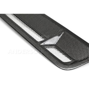 Ford Shelby GT500 Hood Vents - Anderson Composites - 3K, 2X2 Twill Weave Carbon Fiber - Carbon Fiber - `10-`14